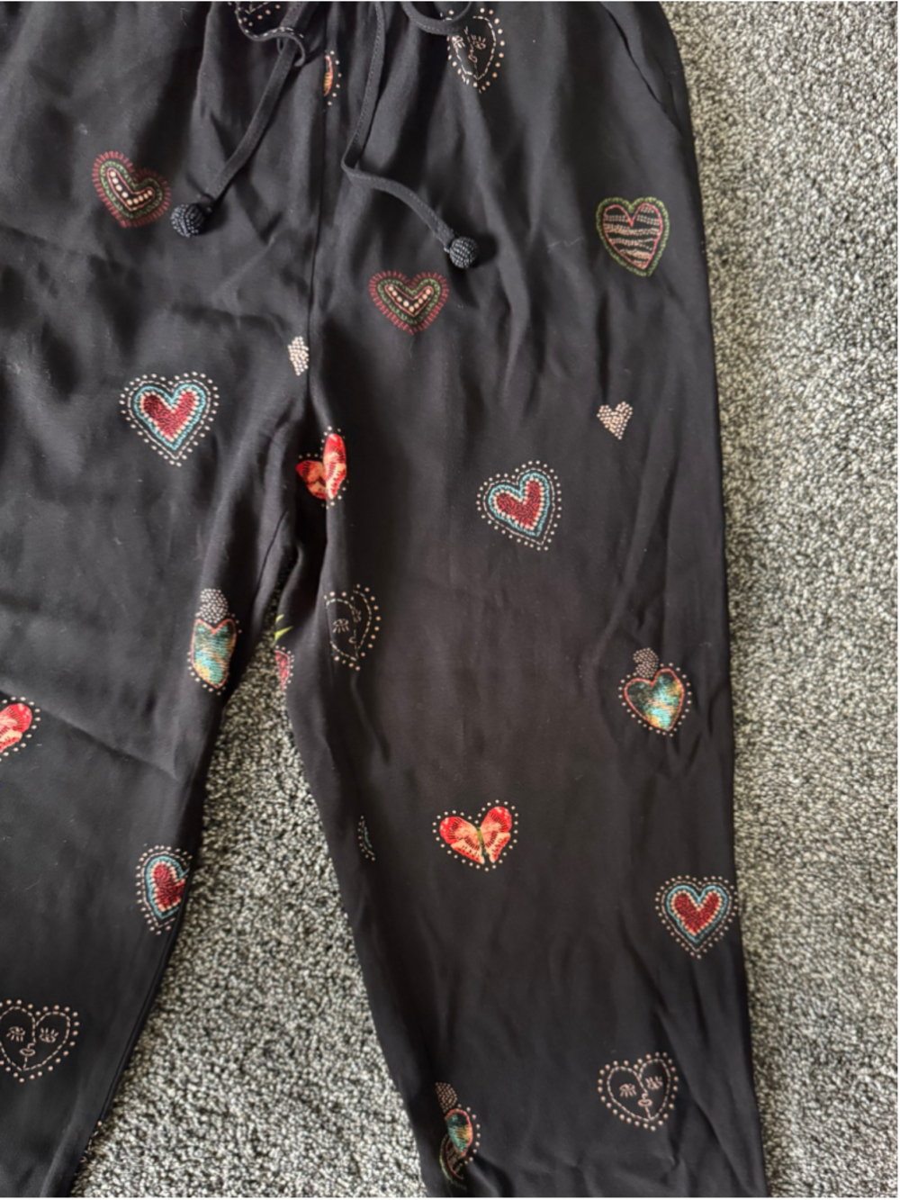 Women's Farm Rio Benicia Wide-Leg Trousers Black Printed Size XS - Picture 14 of 14